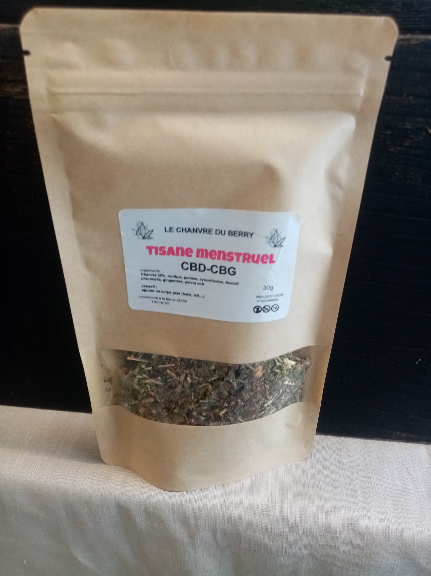 Tisane menstruel CBD CBG