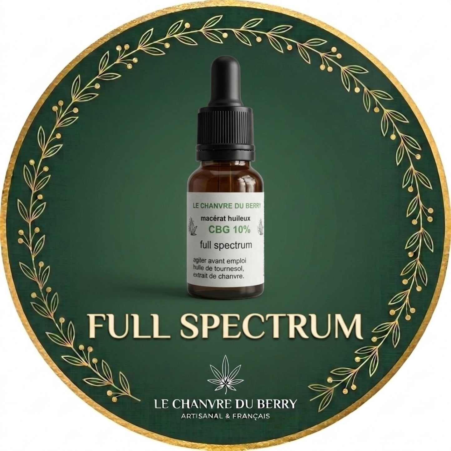 Huile CBG 10% spectre complet